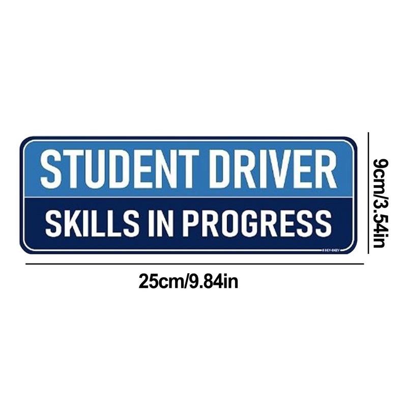 Fahrschüler Magnet Anfängerfahrer Magnet für Auto Hochsichtbarer Auto Magnet Aufkleber Wetterfest Anfängerfahrer Stoßstangenaufkleber Für