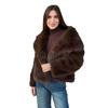 Women Short Coats Faux Fur Jackets Turn Down Collar Coat Work Outerwear Thick Warm Y2k Streetwear Jacket Elegant Autumn Winter