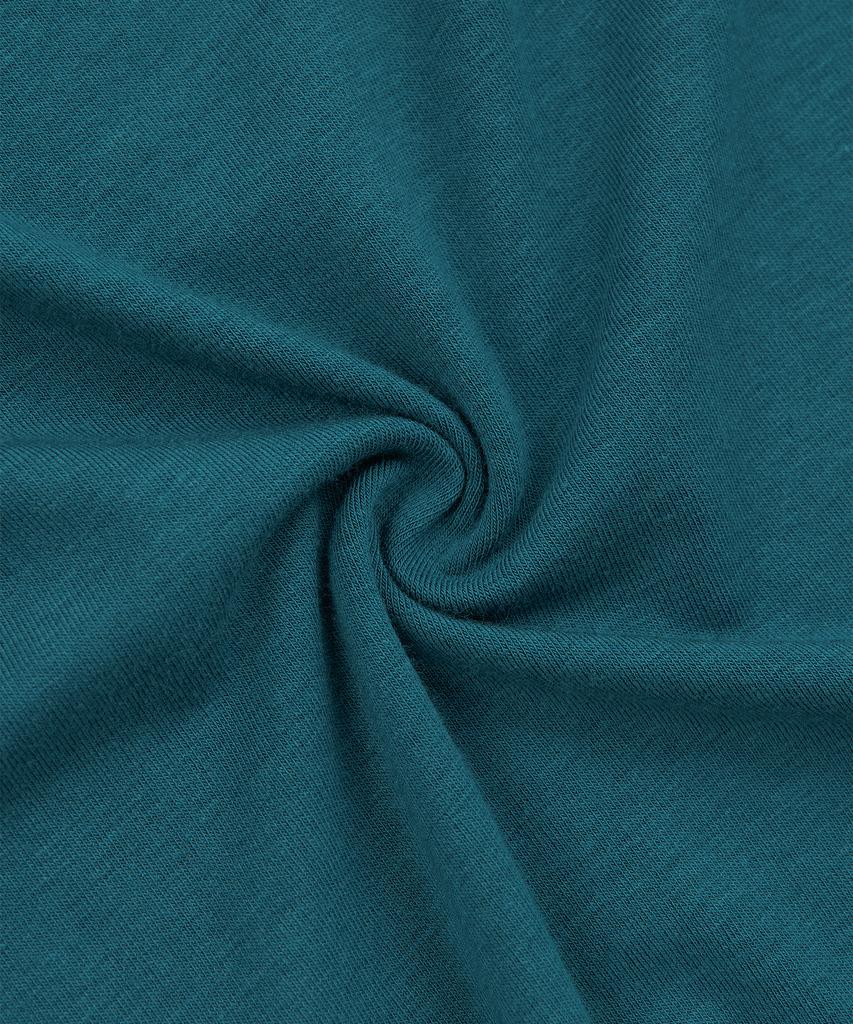 TOFFEE WOMEN W Basic Drape Long Sleeve (Teal Blue)