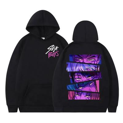 Kpop Dämonenjäger Saja Boys Film Hoodie Herren Damen Mode Kleidung Lange Ärmel Locker Lässig Harajuku Cartoon Warm Bequemes Sweatshirt