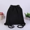 Canvas bag shoulders drawstring bundle pockets custom shopping student backpack bag cotton Pouch for Gym Traveling storage bag