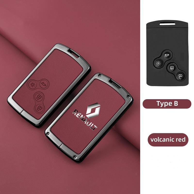 2026 Hot For Renault Interior Stickers Zinc Alloy Car Key Case Cover Shell For Renault Koleos Captur Kadjar Megane Clio Talisman