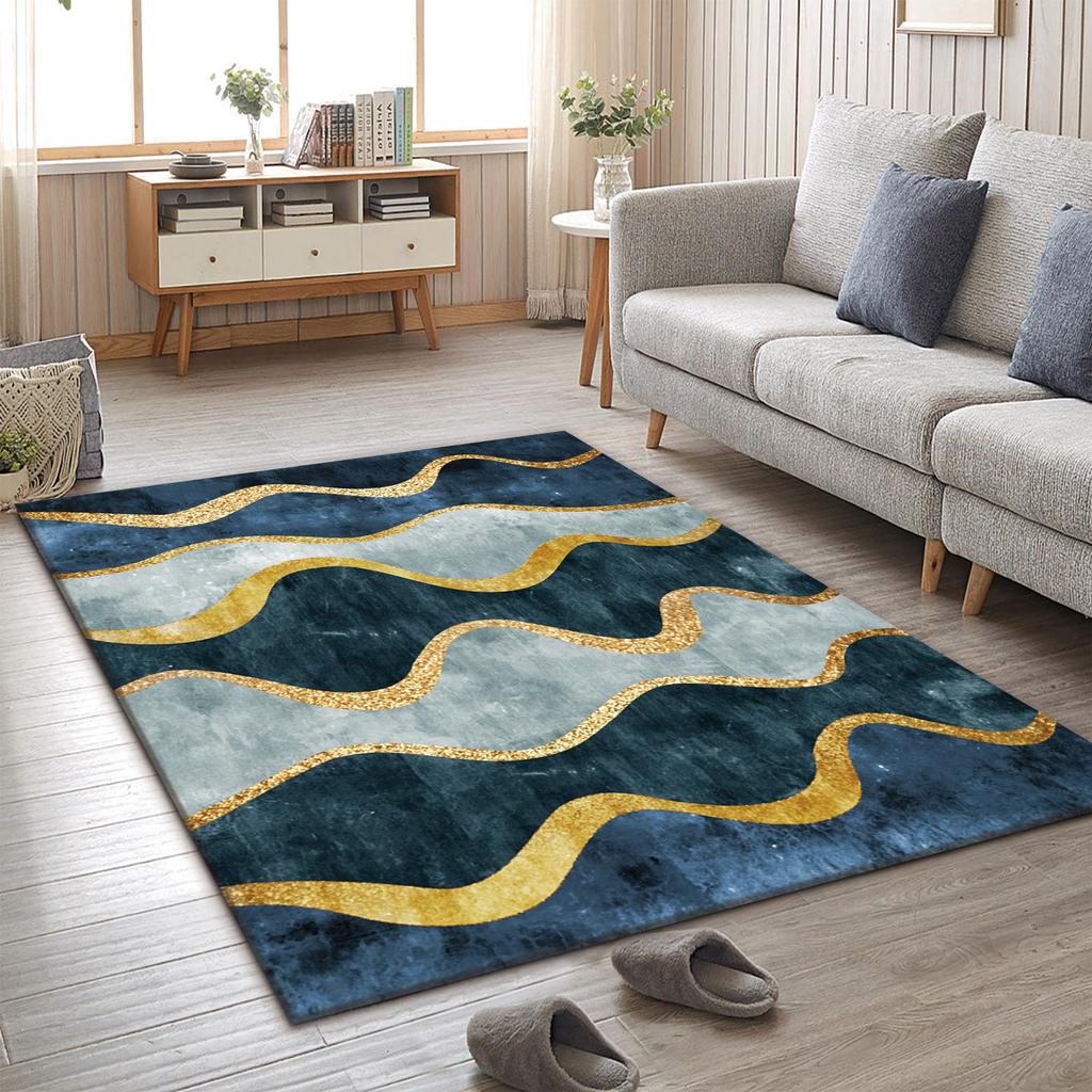 Skandinávský obývací pokoj Minimalistické linie Koberec Ložnice Konferenční stolek Šatní skříň Podložky na podlahu Rohožky ke dveřím