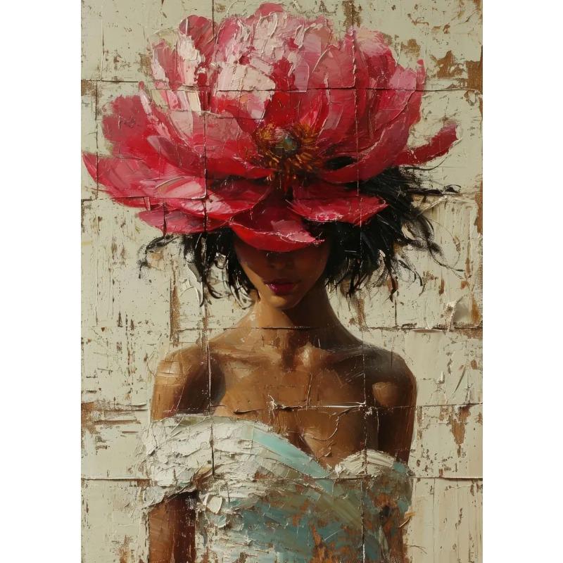 

Модный стиль Бохо Девушка Цветочная корона Постеры Холст Живопись Эстетика Настенное искусство Картины Роскошное произведение искусства Гостиная Домашний декор 21cm×30cm NoFrame