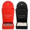 Oyster Shell Feeder No Waste Design Hanging Chicken Feeder Wide Mouth Automatic Chicken Feeder Chicken Coop Accessories