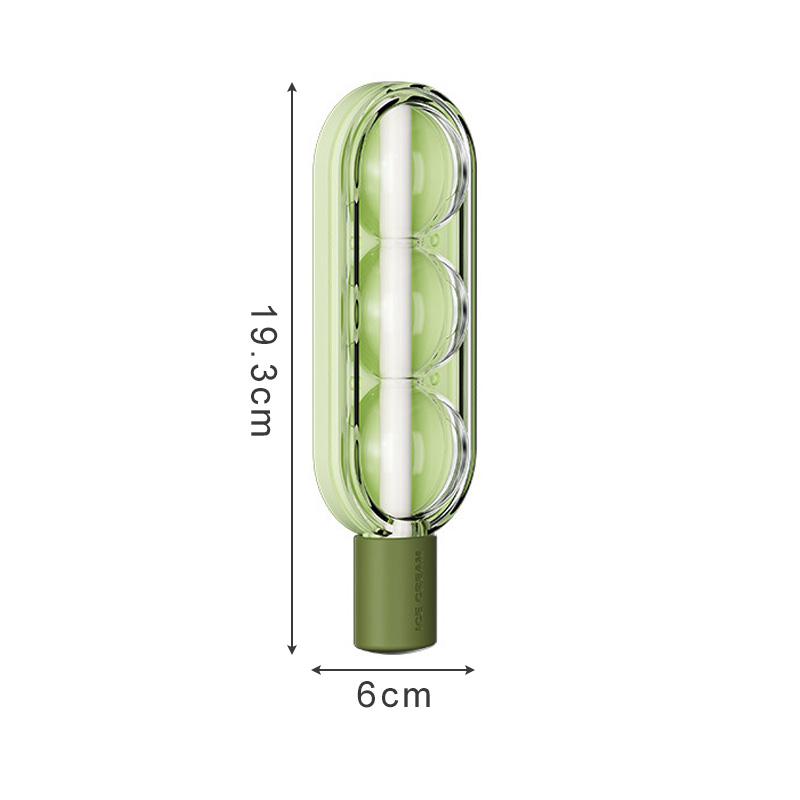 Popsicle Shape Ice Cream Mold with Straw Cold Drinking Ice Ball Make Mould DIY Fruit Juice Ice Popsicle Mold Ice Cube Maker Tool