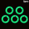 5 piezas de pegatinas luminosas para llavero de encendido de coche eléctrico y motocicleta, pegatinas decorativas para interruptor de luz, pegatinas fluorescentes
