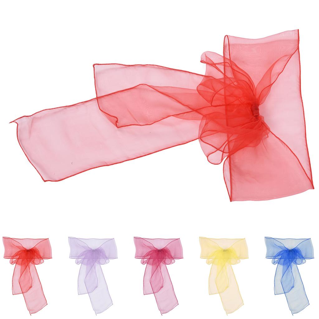 10 Peças Faixa de Cadeira de Banquete de Organza Laços de Cadeira Exquisitos Faixas para Decoração de Festa de Casamento