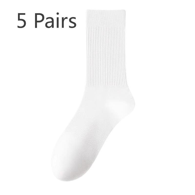 5 Pairs of Women's Summer Thin Cotton Deodorant Non Slip Heel Socks