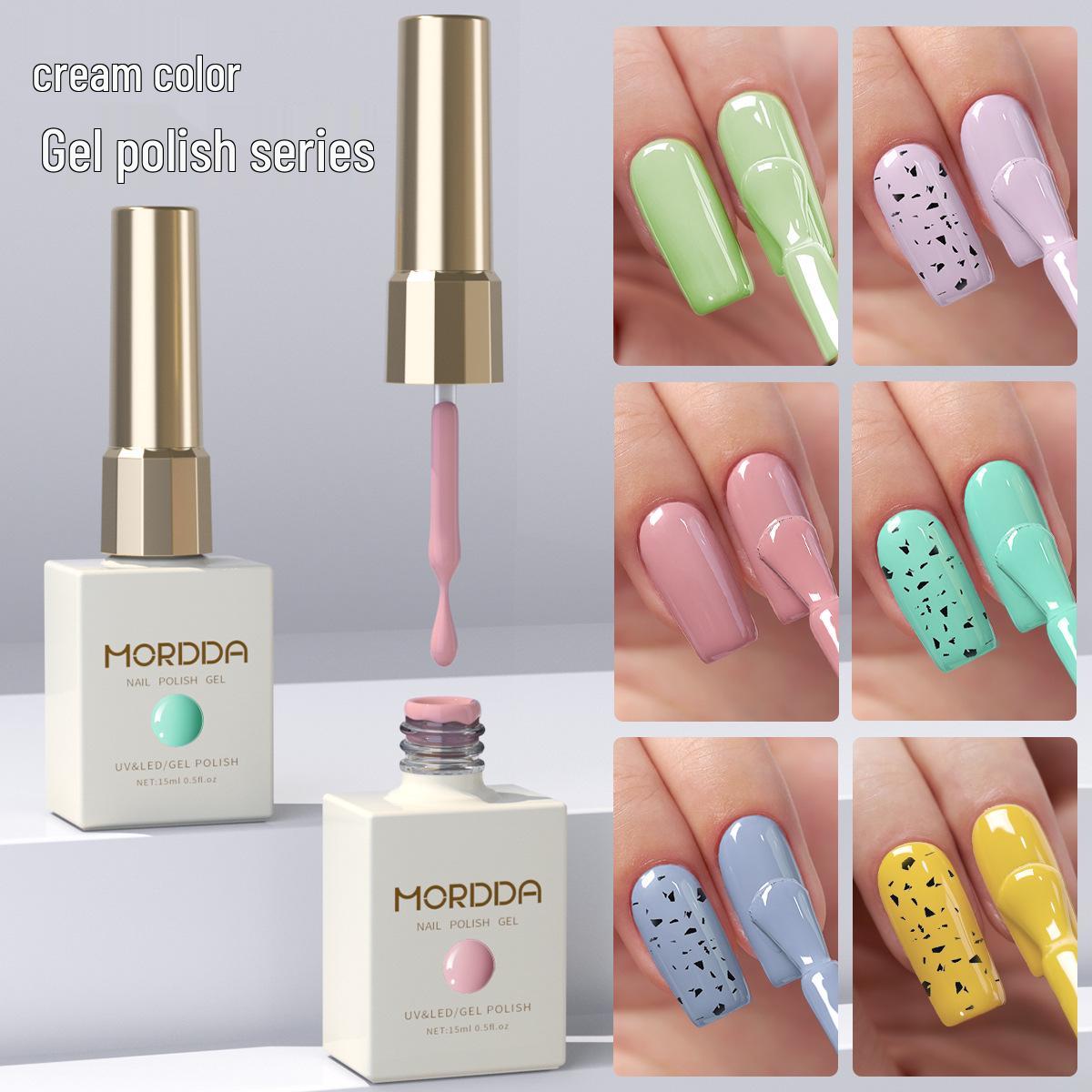 

Cream Eggshell Gel Series 2025: High-End Versatile Nail Salon Gel Polish Set