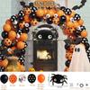 Halloween Bat Decoration Balloon Garland Arch Kit 3D Spider Bat Foil Black Orange Ballon Latex Confetti Globos Party Supplies