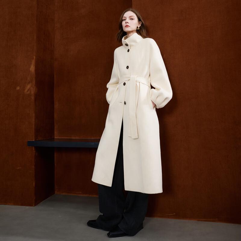 Sancai 2025 Winter Double-Faced Wool Long Coat