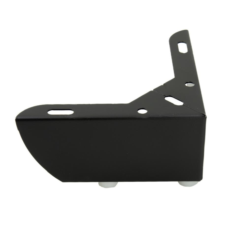 Corner Furniture Leg, Matt Black, Height 5.5 Cm