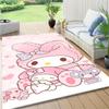 Cinnamoroll, My Melody, and Twin Stars Print Rug, Floor Protector Mat. Cute Cartoon Decorations for the Bedroom/children's Room.
