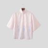 INCERUN Oversized Summer Men Lapel Neck 3/4 Sleeve Buttons Print Casual Shirts Tops