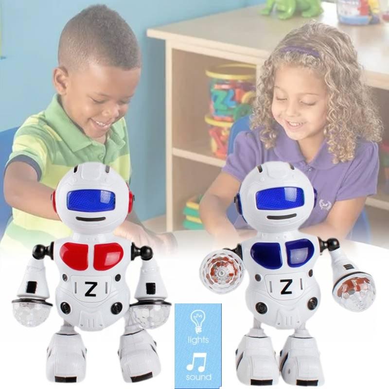 Interactive Musical Dancing Robot Drum Toy For Kids With Colorful Lights And Sounds