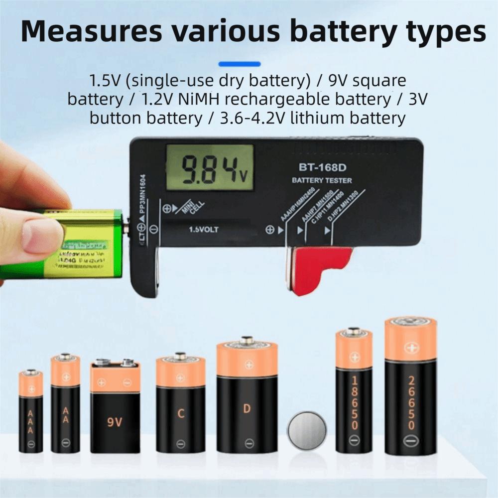 BT-168PRO Battery Tester LCD Display Battery Voltage Tester  Household Batteries