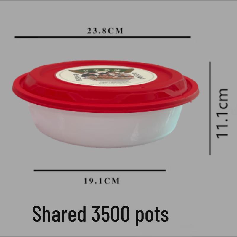 Disposable Round Plastic Takeaway Container