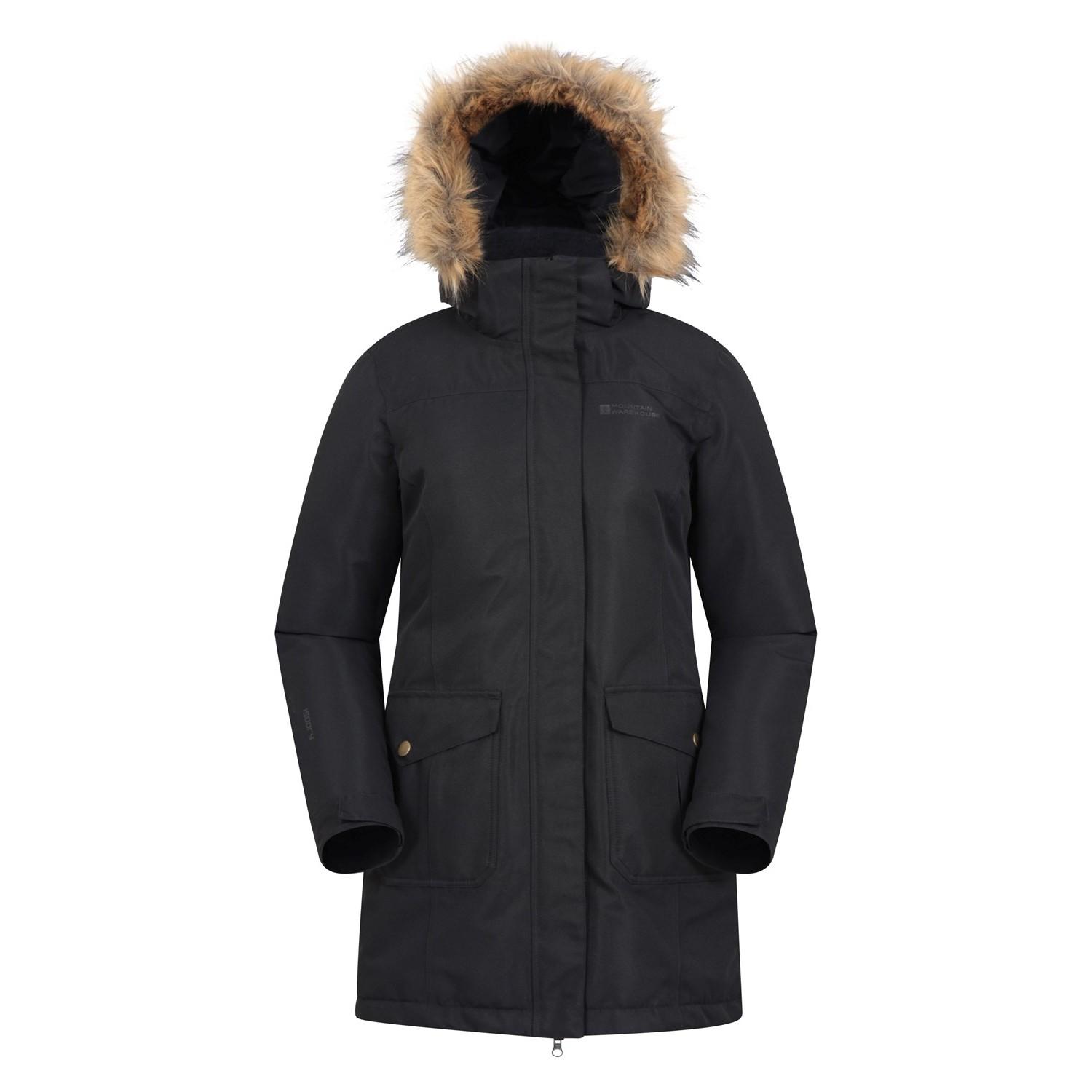 Giacca imbottita lunga Tarka II da donna/signora Mountain Warehouse 18 UK nero