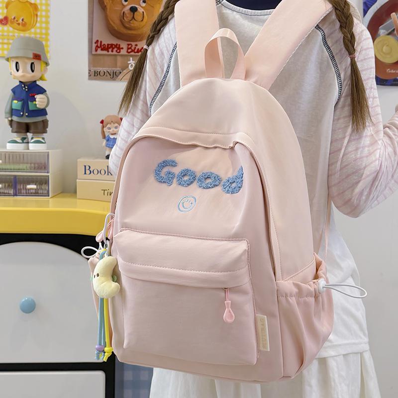 Schoolbag1011 Korean version of college style schoolbag student fashion large capacity travel backpack lightweight junior high school student