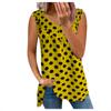 Ladies Camisole Top Loose Casual V-neck Small Dot Print Sleeveless Vest