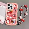 Hello Kitty Chain Case For Iphone 17 Pro Max 16 15 14 13 12 11 Pro Max 17 Air 16e 14 16 15 Plus 16+ Phone Casing Cute Wave TPU