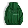 Women'S Shoulder Sleeve Fleece Sweater Plain Letter Print Kangaroo Pocket Drawstring Print Hoodie