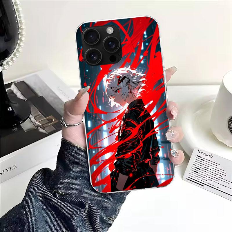 G-Ghoul Tokyo Touka Kirishima Soft Phone Case For IPhone 11 17 Air 16E 16 Pro Max 15 + 14 Plus 13 Mini 12 Apple 7 SE 8 Fundas Co