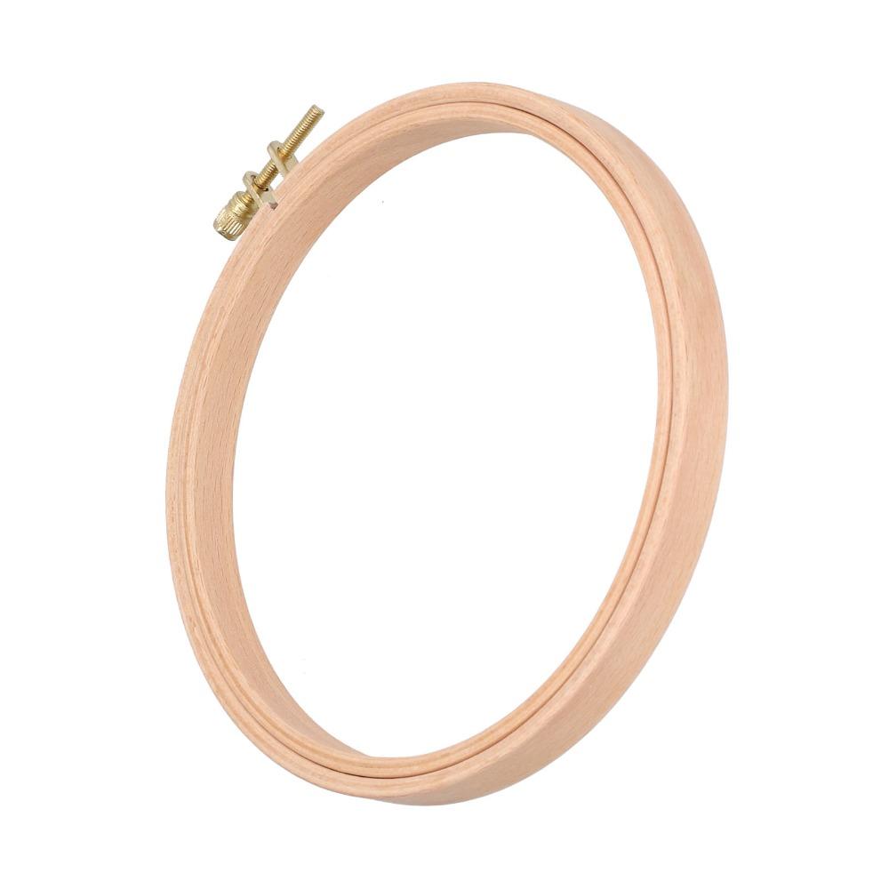 2pcs 6 Inch Embroidery Hoop Beech Wood Embroidery Frame Cross Stitch Hoop For Art Craft