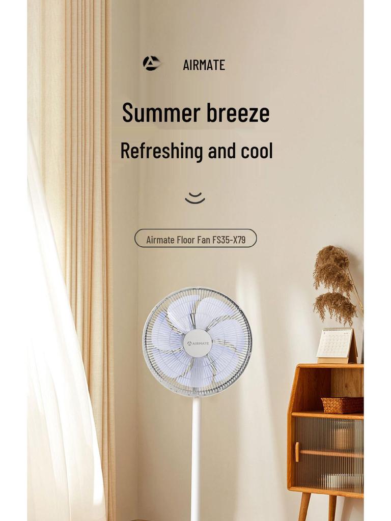 Airmate FS35-X79 7-Blade Floor Fan: Quiet, Energy-Efficient Oscillating Fan for Bedrooms.