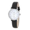 Color Basic Arabic Suitable for Black J-AXIS Women's Watch, Pearl-Tone Dial, Watch, Easy-to-Read Numerals, Elegant, Sophisticated, Business, Students,