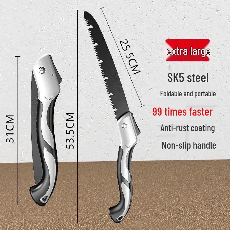 Express Garden Folding Hand Saw: German High Manganese Steel for Woodworking, Outdoor Use, and Tree Sawing - Free Shipping