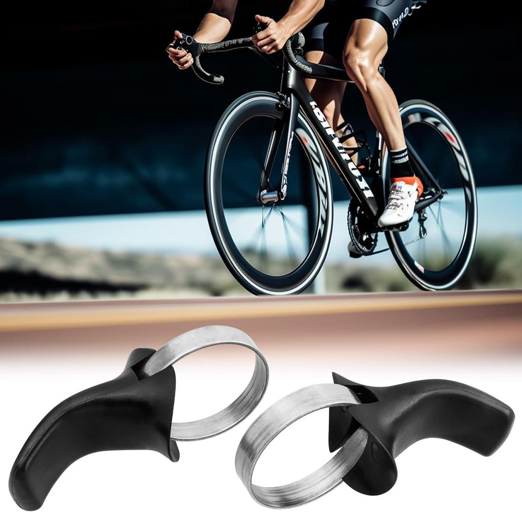 Bestgle Bicycle Thumb Rest Aluminum Alloy Auxiliary Handlebar End Thumb Rest Cycling Accessories for Road Bike Universal Comfortable Lightweight Thumb