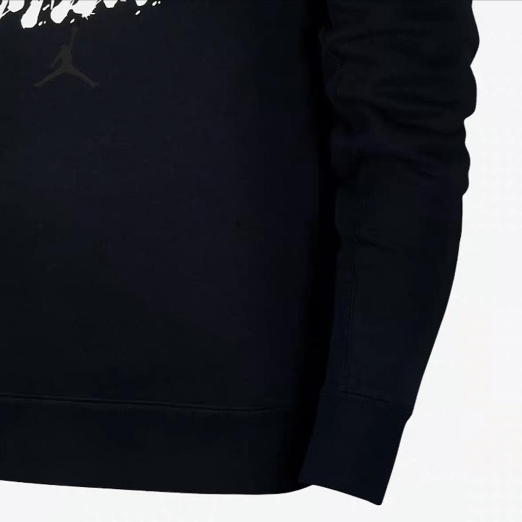 Jordan Graffiti Print Fleece Hoodie Men Tops Black BV7486-010