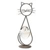 Metal Cat Flamingo Desktop Heart Glass Planter Terrarium Vase Stand Holder Indoor Hydroponic Propagated Plant Jars Garden Decor