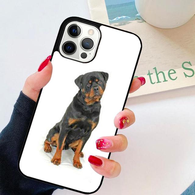 Cool Rottweiler Dog Soft TPU Phone Case Cover For iPhone 17 Air 16 15 14 Plus Apple 16 11 12 13 Pro Ma Coque