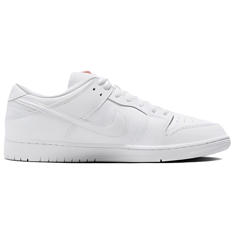 Nike Mens Dunk Low Pro SB Triple White Unisex Sneakers FJ1674-100