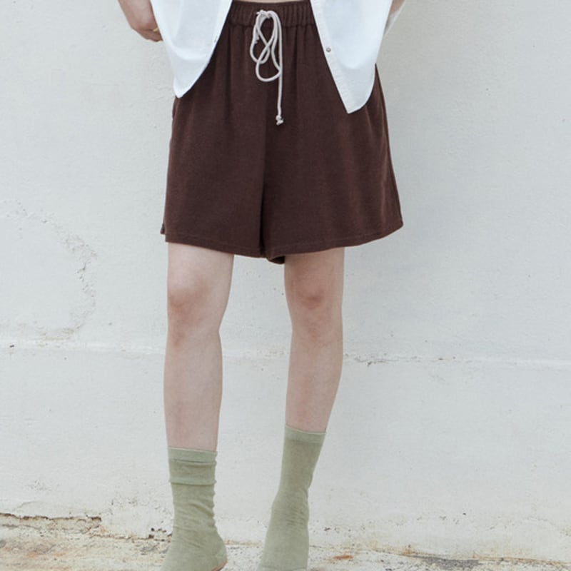 Monochrome [online exclusive]25 rough dyeing socks (smoke green)