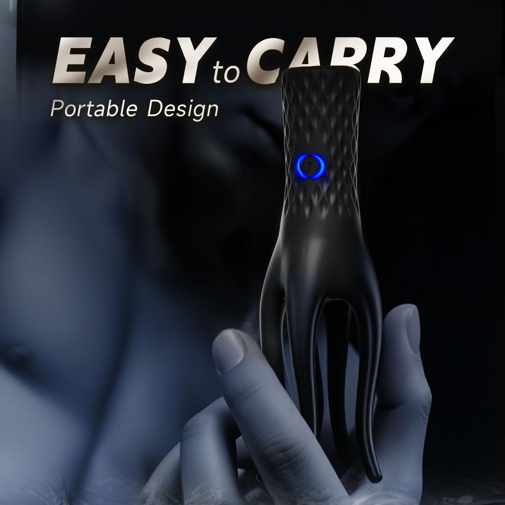 Vibrator Glans Trainer Penis G-spot Massager Soft Handheld Rezistență Prelungire Jucărie Adultă pentru Bărbați
