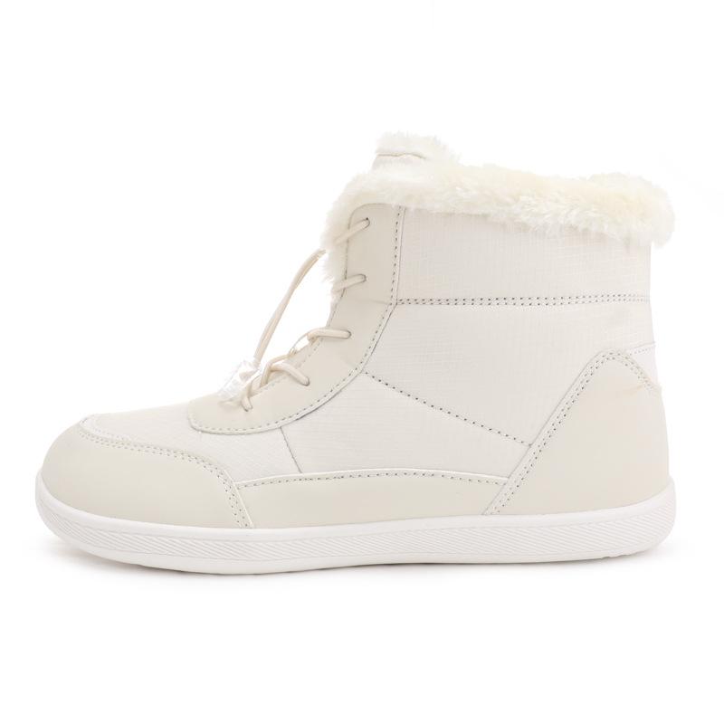 Winter new large size high top velvet thickened wide head cotton shoes outdoor warm snow boots