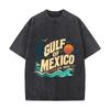 Coastal Paradise Retro Travel Letter Daily Commute Vintage Distressed T Shirt Loose Washed Sleeve