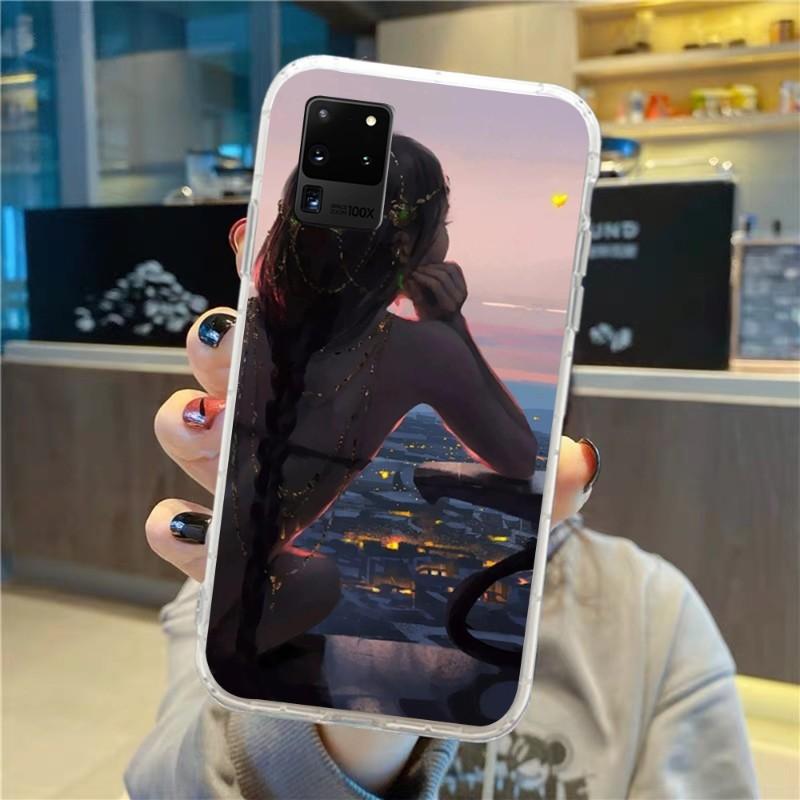 Ghost Knife Handyhülle Für Samsung Galaxy S10 S21 S22 Plus Ultra A91 A51 A21S A12 Transparentes Handycover