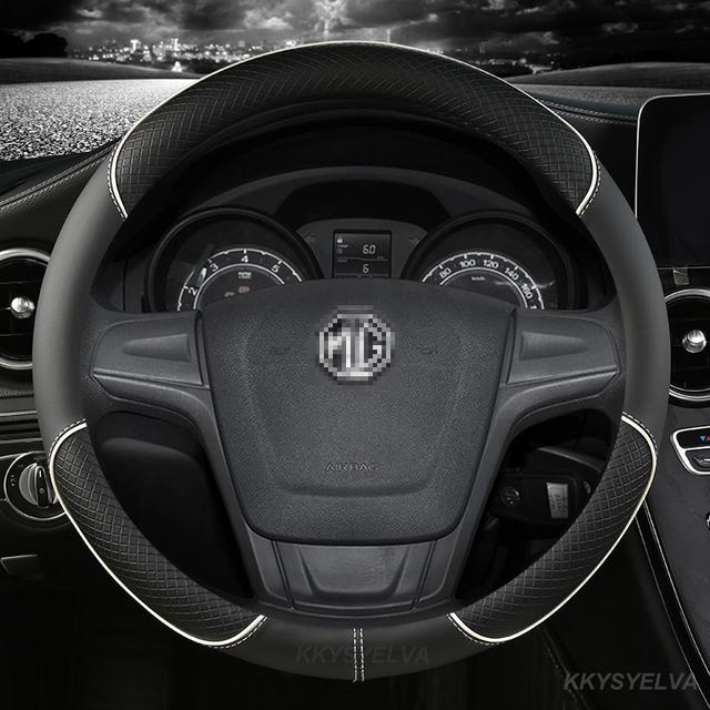 Coprivolante in Pelle Microfibra 38cm 15" Per MG 3 5 6 HS ZS EV MG3 3SW MG5 MG6 MG7 ZR EHS GT EZS Accessori Auto