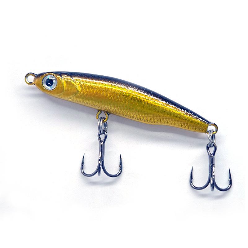 Silver Fish Pencil Sinking Twitchbait Micro Lure for Freshwater & Sea Fishing