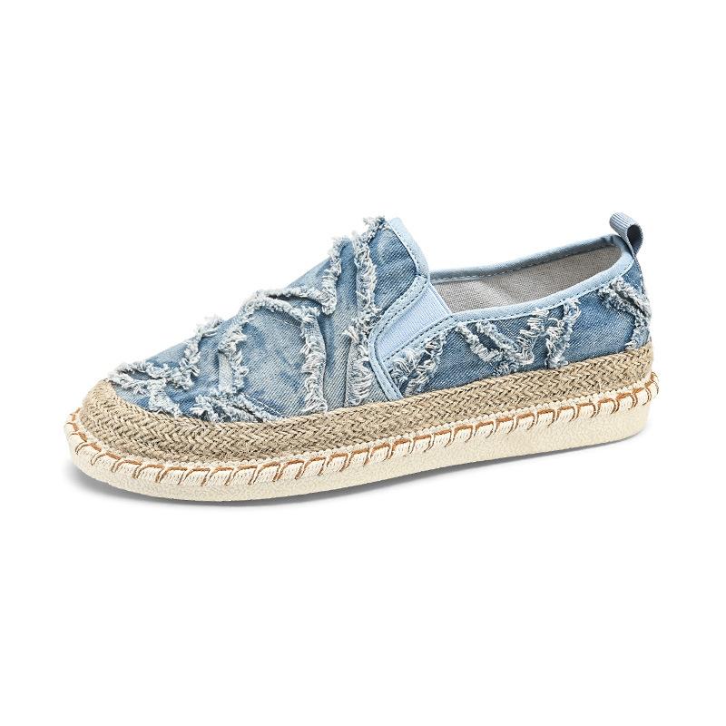 Summer One Foot Lazy Shoes Internet Celebrity Live Stream Trend Men'S Shoes Fashion Student Canvas Shoes Wear Casual Fisherman Shoes