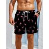 Pantaloncini da spiaggia da uomo traspiranti ad asciugatura rapida con stampe colorate, perfetti per la spiaggia, la piscina, la palestra e le attività all'aperto