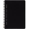 KOKUYO Soft Ring Business Grid 70 Notebook, Ruled, Sheets, A6, Black, Su-SV457S5-D