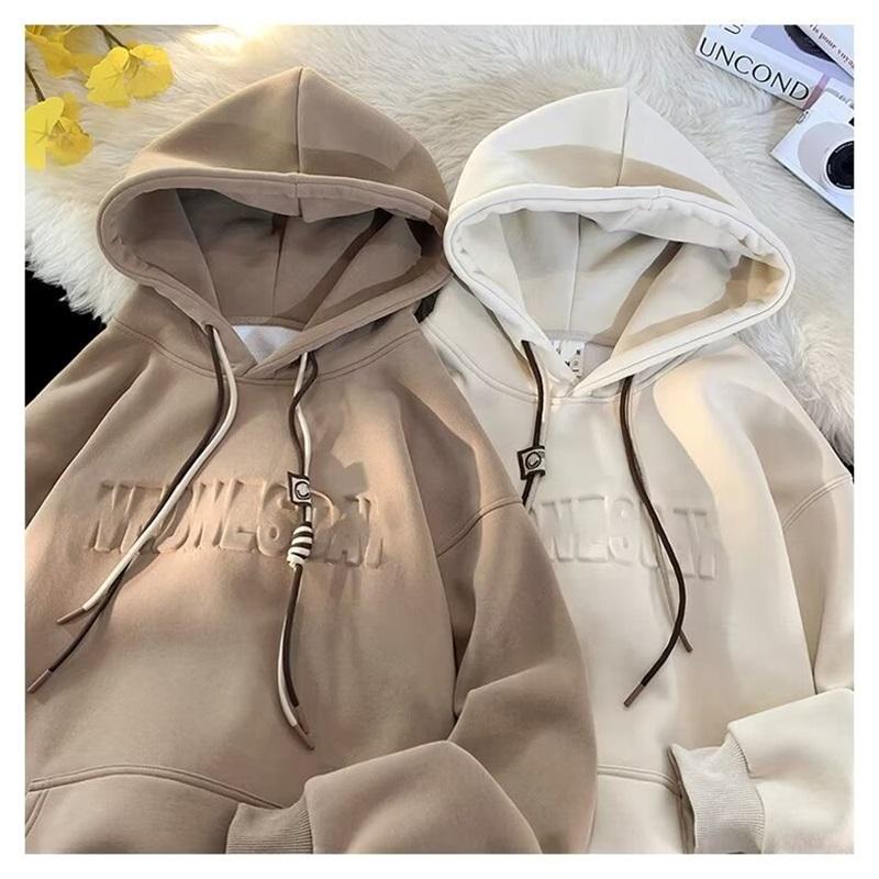 Men's And Women's Autumn And Winter Trend Loose And Plush Thick Hoodie