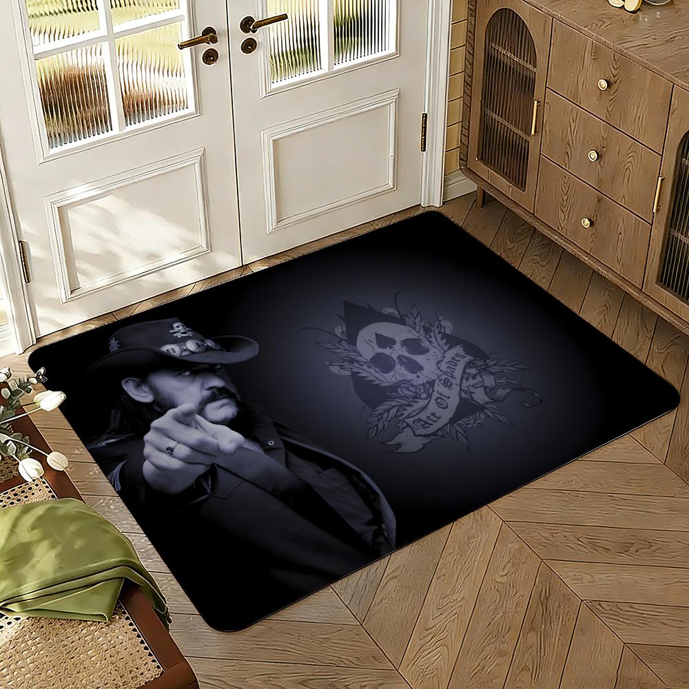 Motorhead Floor Mat Soft Thickened Absorbent Non-Slip Bedroom Living Room Door Mat Home Decor Flannel Rugs
