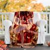 Demon Hunter printed throw blanket—soft,warm;versatile blanket for all seasons—perfect as &air-conditioning throw,nap blanket